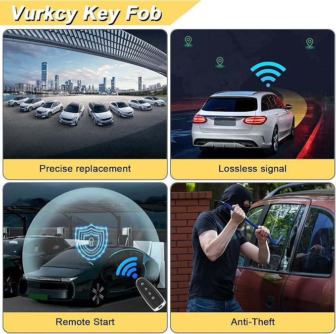 Vurkcy Key Fob Replacement for 2003-2007 Honda Accord Car Keyless Entry Remote - Image 8