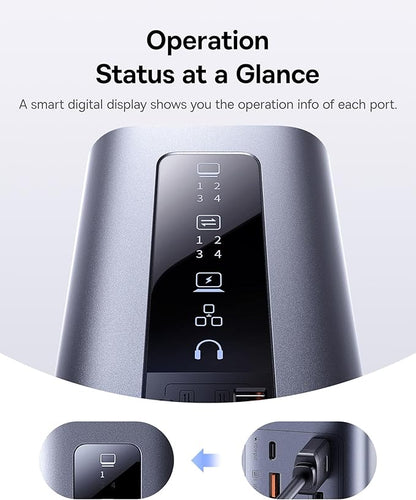 Baseus Laptop Docking Station, 11 in 1 Triple 4K Display HDMI/DP, 10Gbps USB - Image 6