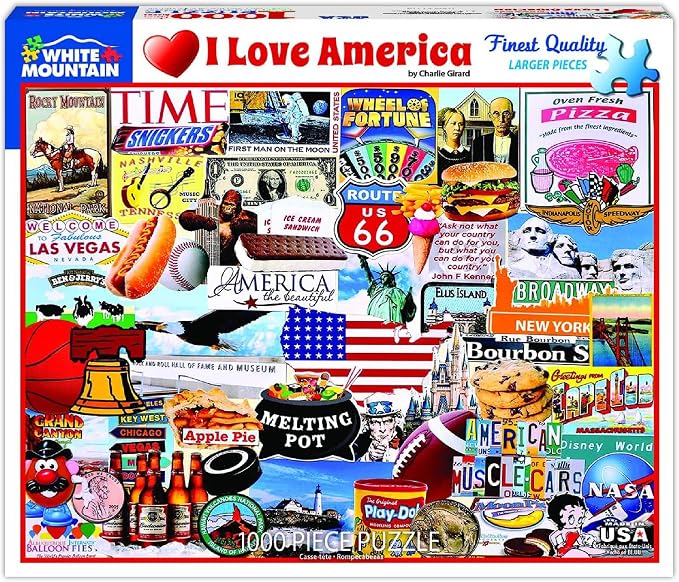 White Mountain Puzzles I Love America - Image 3