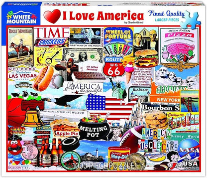 White Mountain Puzzles I Love America - Image 3
