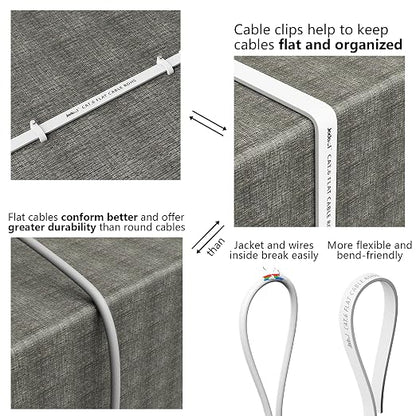 Jadaol Cat 6 Ethernet Cable 100ft, 10Gbps Support Cat8 Cat7 Network, Flat RJ45 - Image 5