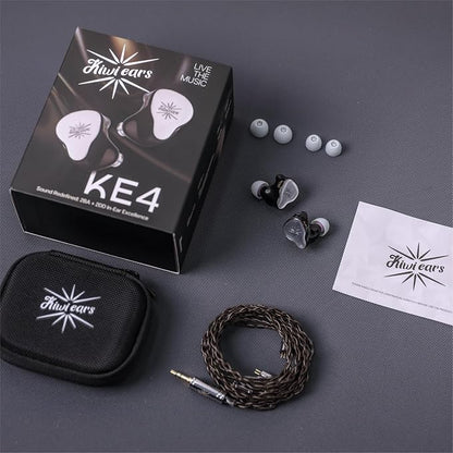 Linsoul Kiwi Ears KE4 in Ear Monitor, 2DD+2BA Hybrid Earphone, Gaming Earbuds - Image 9