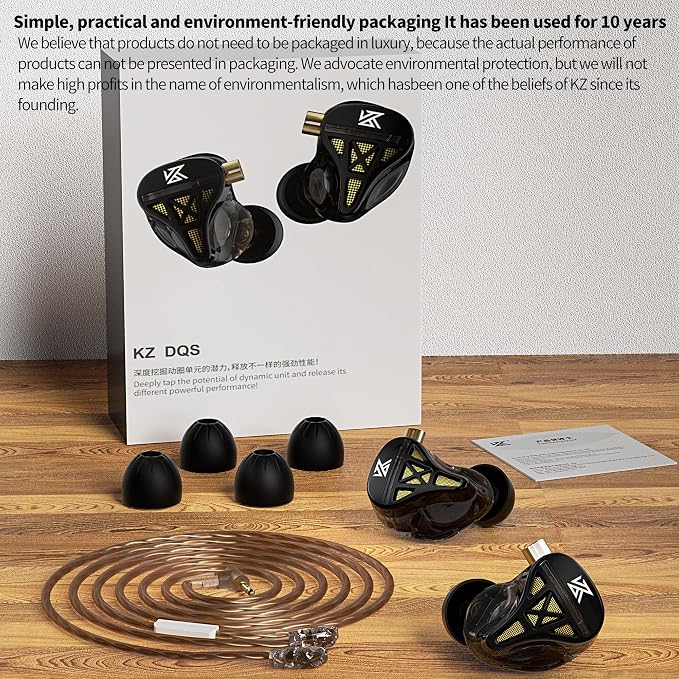 KZ DQS 1DD Earphones Wired in-Ear Headphones - Image 7