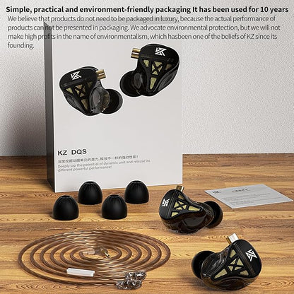 KZ DQS Wired Earbuds Dynamic Driver in Ear Monitor Headphone Semi-Open HiFi - Image 3