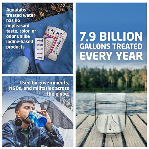Aquatabs 49mg Water Purification Tablets. Water Filtration System - Image 3