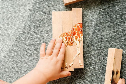 Wooden Animal Chunky Puzzles for Toddlers 2+ Years - Image 5