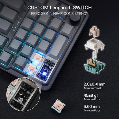 Redragon K686 PRO 98 Keys Wireless Gasket RGB Gaming Keyboard, 3-Mode PBT - Image 5