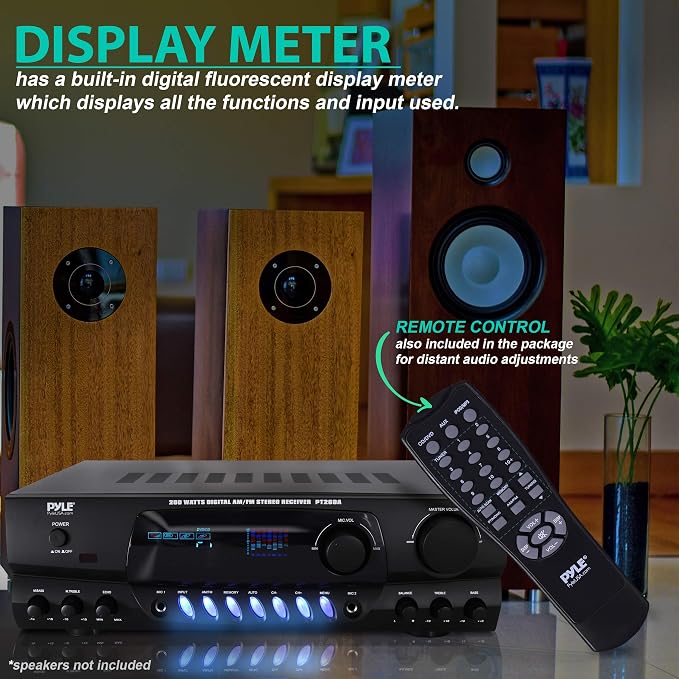 Pyle 200W Home Audio Power Amplifier - Image 6