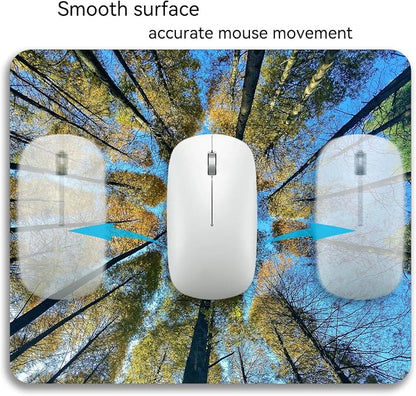 The Trees Under Blue Sky Mouse Pad Mat Rectangle Non-Slip Rubber Mousepad - Image 6