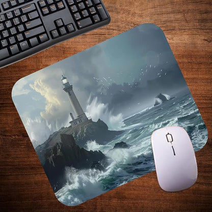 Coastal Shoreline Waves Sandy Beach Theme Mouse Pad Mat Mousepad - Image 4