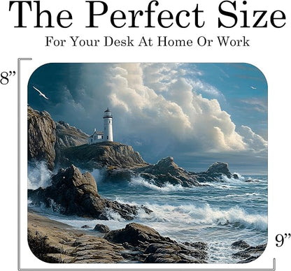 Coastal Shoreline Waves Sandy Beach Theme Mouse Pad Mat Mousepad - Image 3