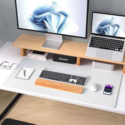 Aothia Leather Desk Pad Protector, Large Mouse Pad, Office Mat, Non-Slip PU - Image 8
