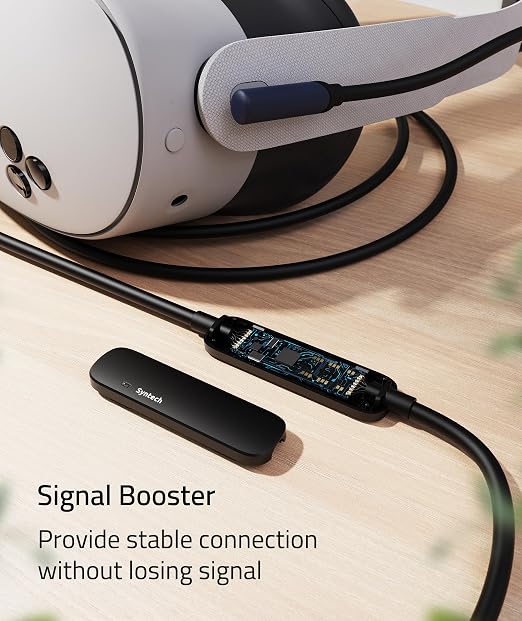 Syntech Link Cable 33 FT with Signal Booster Compatible with Meta/Oculus Quest 3 - Image 2