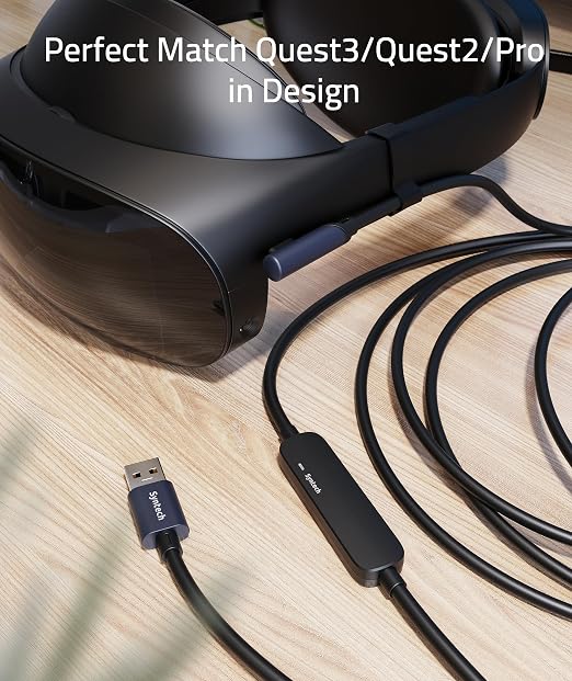 Syntech Link Cable 26 FT with Signal Booster Compatible with Meta/Oculus Quest 3 - Image 3