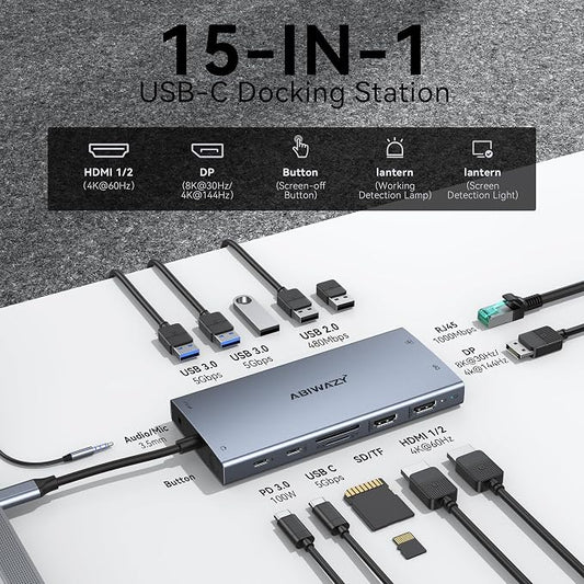 USB C Docking Station Dual Monitor - Image 2