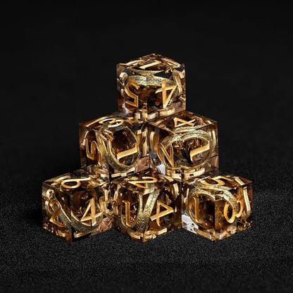 D6 Dice Set – 10× Six-Sided Resin Dice - Image 3