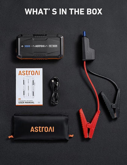 AstroAI S8 Car Battery Jump Starter, 1500A Peak Car Jumper Starter Battery Pack - Image 8