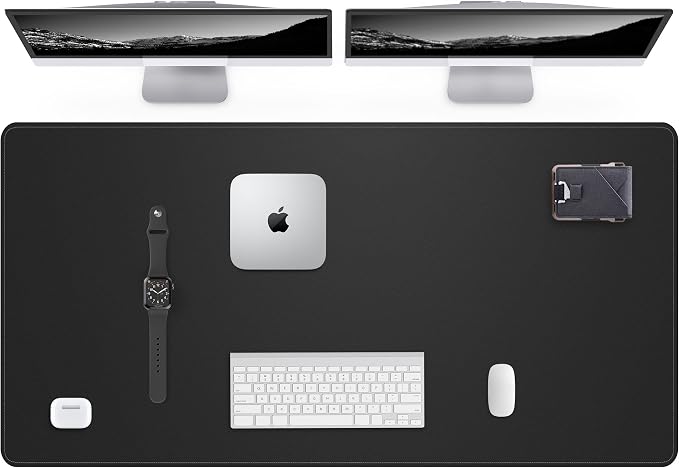 Leather Desk Pad Protector, Large Mouse Pad, Non-Slip Desk Blotter, Waterproof by AFIING