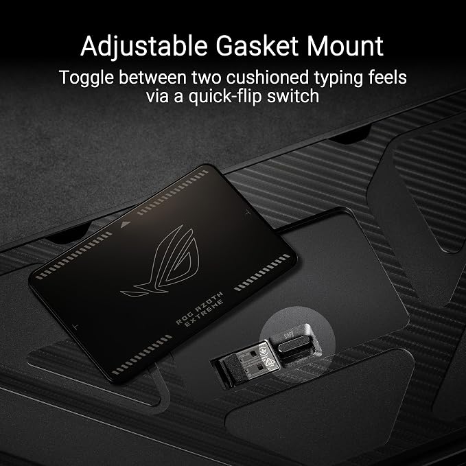 ROG Azoth Extreme 75 Custom Gaming Keyboard, Aluminum Chassis, Carbon Fiber - Image 5