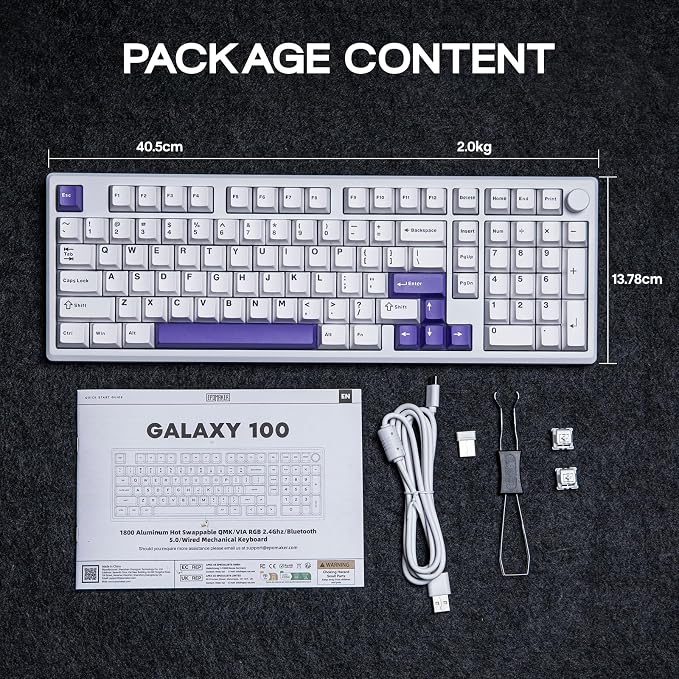 EPOMAKER Galaxy100 QMK/VIA Wireless Mechanical Keyboard - Image 9