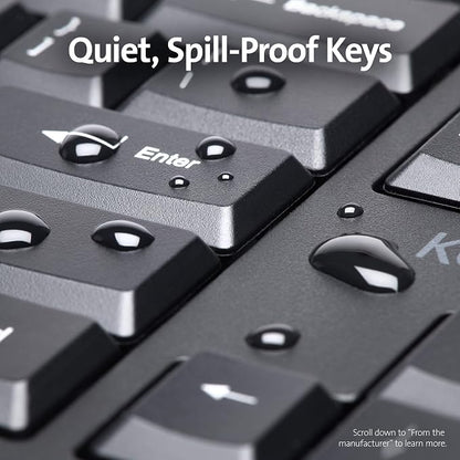 Kensington Pro Fit Ergonomic Wired Keyboard- Black - Image 5