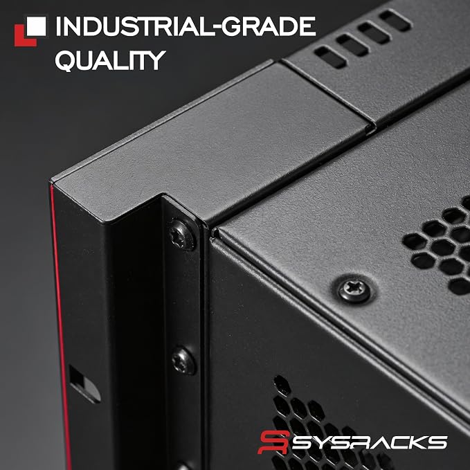 9U Wall Mount Server Rack Cabinet 24” Deep, 19” Network & AV Enclosure - Image 9