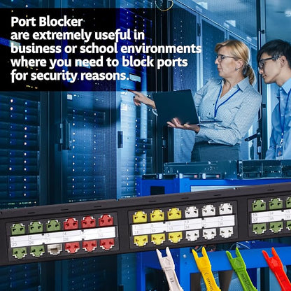 NTW RJ45 Port Blocker & Dust Cover, Network Port Lock, Ethernet Port Protector - Image 5