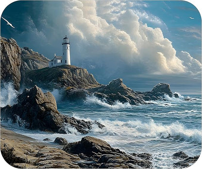Coastal Shoreline Waves Sandy Beach Theme Mouse Pad Mat Mousepad by Unknown