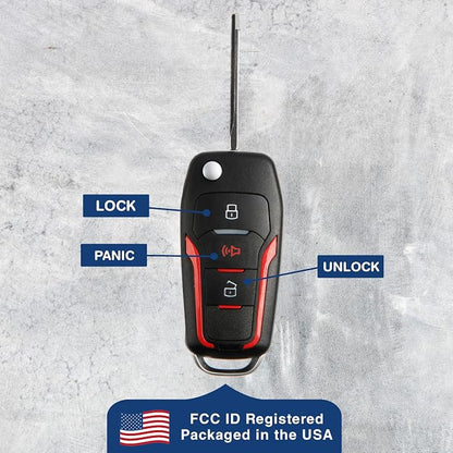 KeylessOption Key Fob for 1998 1999 2000 2001 2002 2003 2004 2005 2006 2007 - Image 6