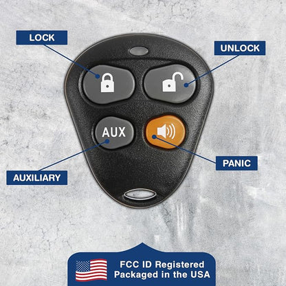 KeylessOption Keyless Entry Remote Starter Car Key Fob Alarm - Image 6