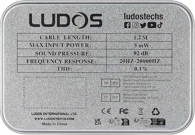 Ludos Clamor Wired Earbuds in-Ear Headphones, 5 Years Warranty, Earphones - Image 11