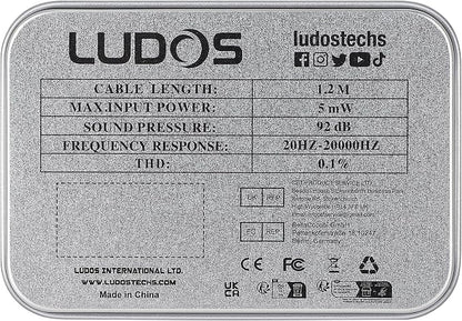 LUDOS Clamor Wired Earbuds in-Ear Headphones, 5 Years Warranty, Earphones - Image 10