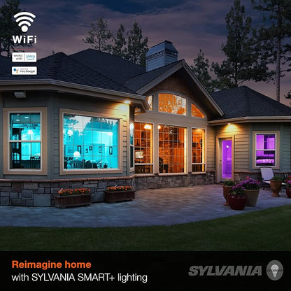 SYLVANIA Wifi LED Smart Light Bulb, 60W Equivalent Full Color and Tunable White - Image 5