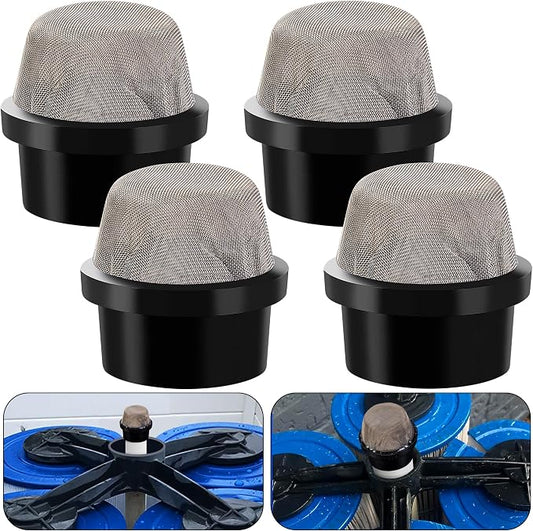 DECOHS 4 Pcs 190106Z Air Bleeder Screen Cap- Stainless Steel Screen Filter Cap by DECOHS
