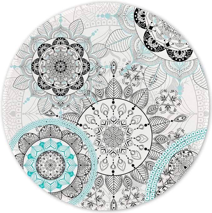 ITNRSIIET Round Mouse Pad with Stitched Edge Premium-Textured Waterproof by +ITNRSIIET