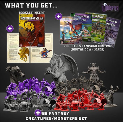 Fantasy Monsters & Bookish Dragon - Image 2