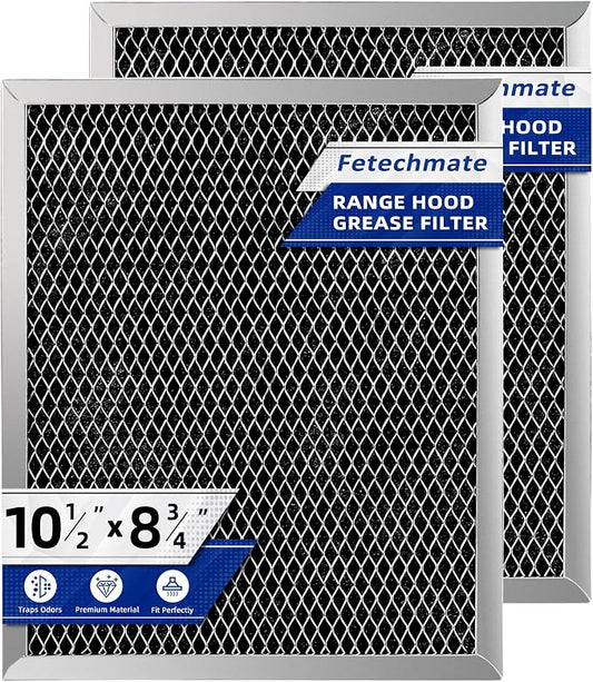 97007696 41F Grease Filter fit for B-roan Nu-tone Range Hood 8-3/4" x 10-1/2" by Fetechmate