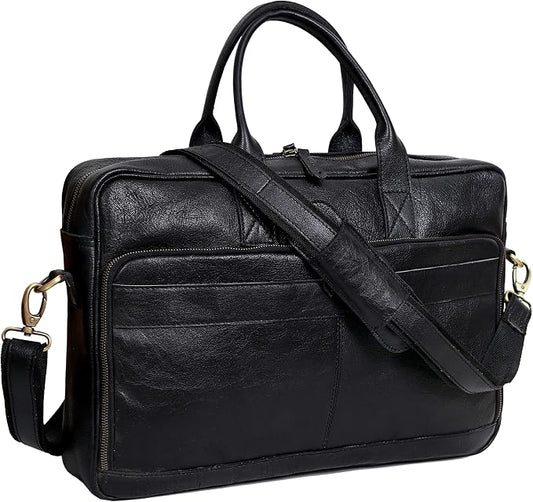 VC VINTAGE COUTURE Leather briefcase bag by VCVINTAGECOUTURE