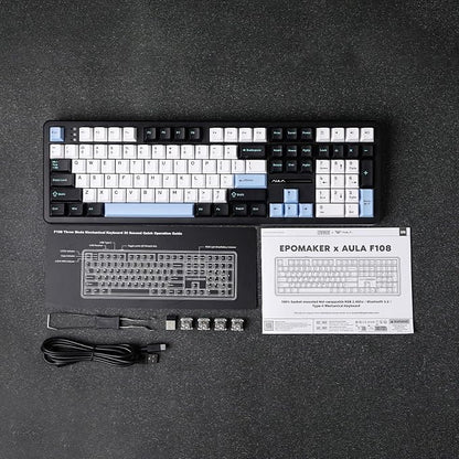 EPOMAKER Aula F108 Wireless Gaming Keyboard, Full Size Mechanical Keyboard - Image 8