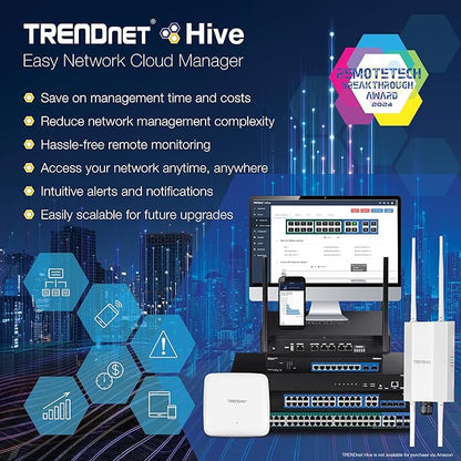 TRENDnet 28-Port Web Smart PoE+ Switch, 24 x Gigabit PoE+ Ports, 4 x Shared - Image 5