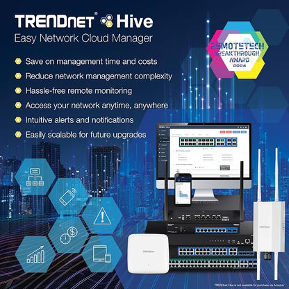 TRENDnet 10-Port Gigabit Web Smart Switch, 20 Gbps Switching Capacity, 8 x - Image 3