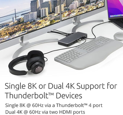 Kensington SD5768T EQ Thunderbolt 4 Docking Station, Dual 4K@60Hz via HDMI/TB4 - Image 4