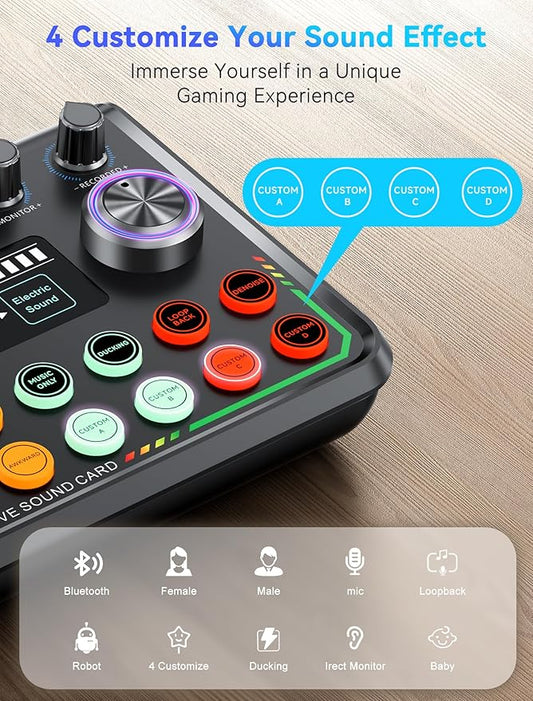 SINWE USB Audio Interface for Smartphone & PC: Plug-and-Play Live Sound Card - Image 2