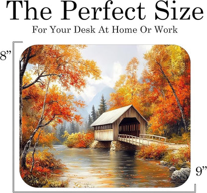 Fall Season Mouse Pad Mat Mousepad - Image 3