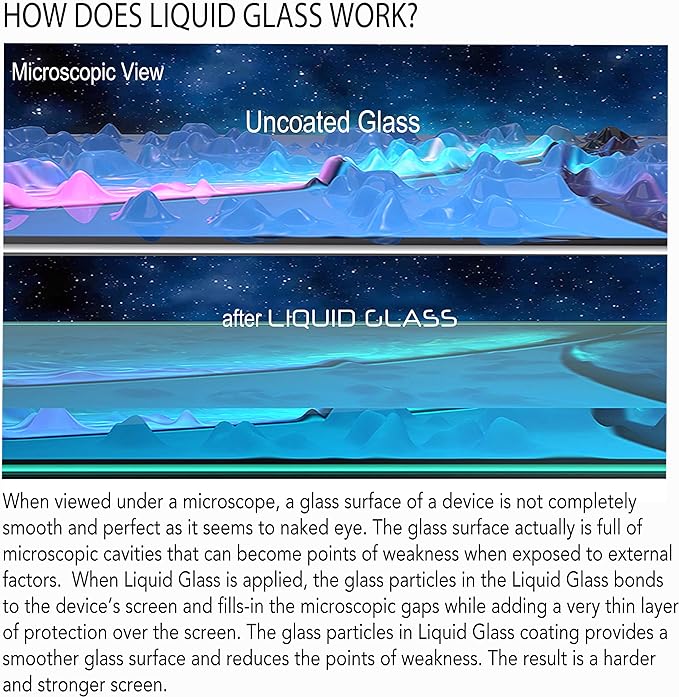LUVVITT Liquid Glass Screen Protector Scratch and Shatter Resistant Wipe On - Image 3