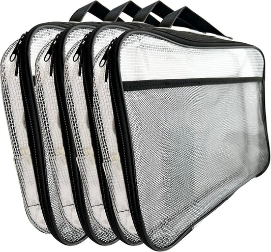 4PC Large Mesh Storage Bag for Board Games, Zippered Bags for Organization - Image 2