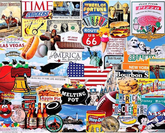 White Mountain Puzzles I Love America by WhiteMountain