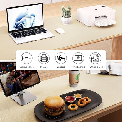 Aothia Leather Desk Pad Protector, Office Mat, Large Mouse Pad, Laptop Pad - Image 7
