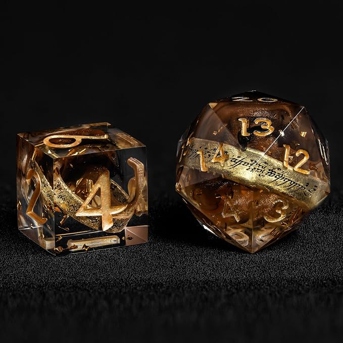 D6 Dice Set – 10× Six-Sided Resin Dice - Image 2