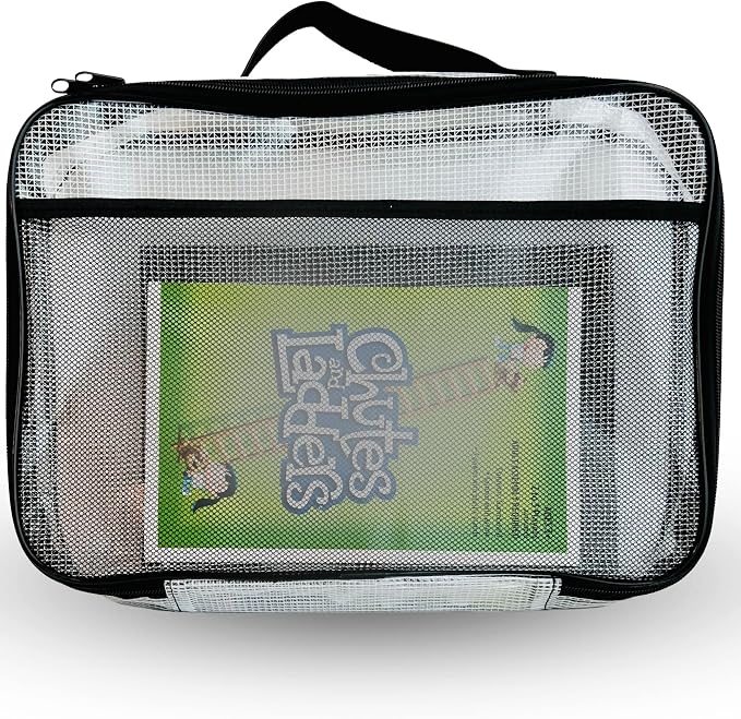 4PC Large Mesh Storage Bag for Board Games, Zippered Bags for Organization - Image 4